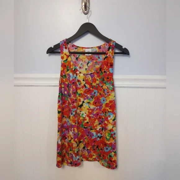 CAbi Luisa Floral Tank Style #5045 Size Medium EUC - Picture 4 of 9